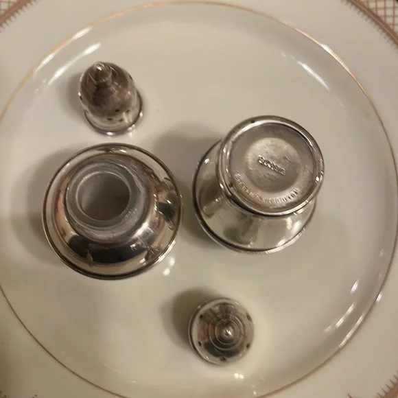 Vintage Sterling Silver Salt/Pepper Shakers